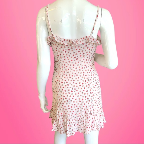 FREE PEOPLE MINI SUNDRESS. WOMEN’S SIZE M/M. BARBIECORE - Picture 3 of 10